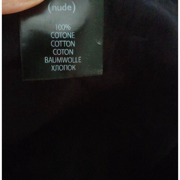 (NUDE) Clothing Italy Black Studded Grunge Rocker Goth Vampy Moody EU 38 Top - Picture 10 of 11